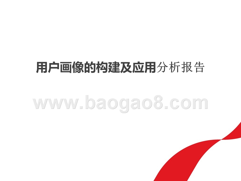 用户画像的构建及应用分析报告.pptx_第1页