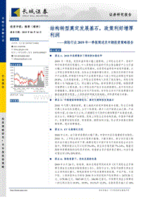 保险行业2019年一季报简述及中期投资策略报告.pdf