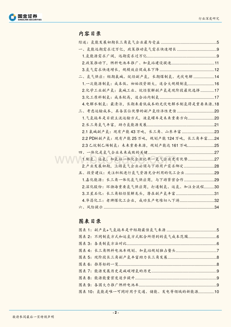 燃料电池产业链系列报告之九：氢气基础设施产业分析：看好优势区域的一体化副产氢气供应商.pdf_第2页