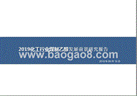 2019化工行业煤制乙醇发展前景研究报告.pptx