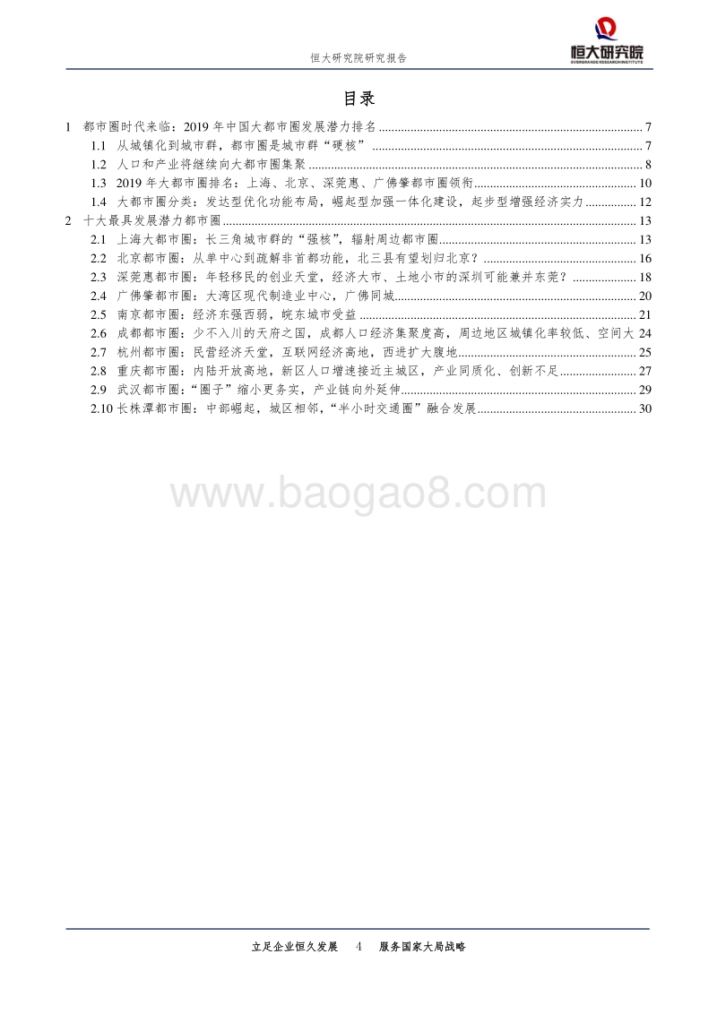 中国十大最具潜力都市圈：2019.pdf_第4页