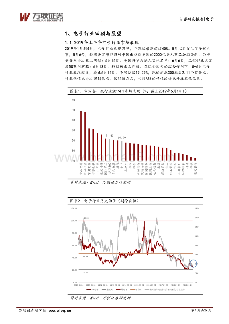电子行业2019年中期投资策略：开启5G元年，突破“缺芯”困境.pdf_第4页