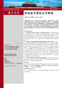 科创板计算机公司概览：聚焦四大赛道上的六选手.pdf