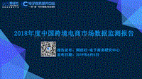 2018年度中国跨境电商市场数据监测报告.pdf