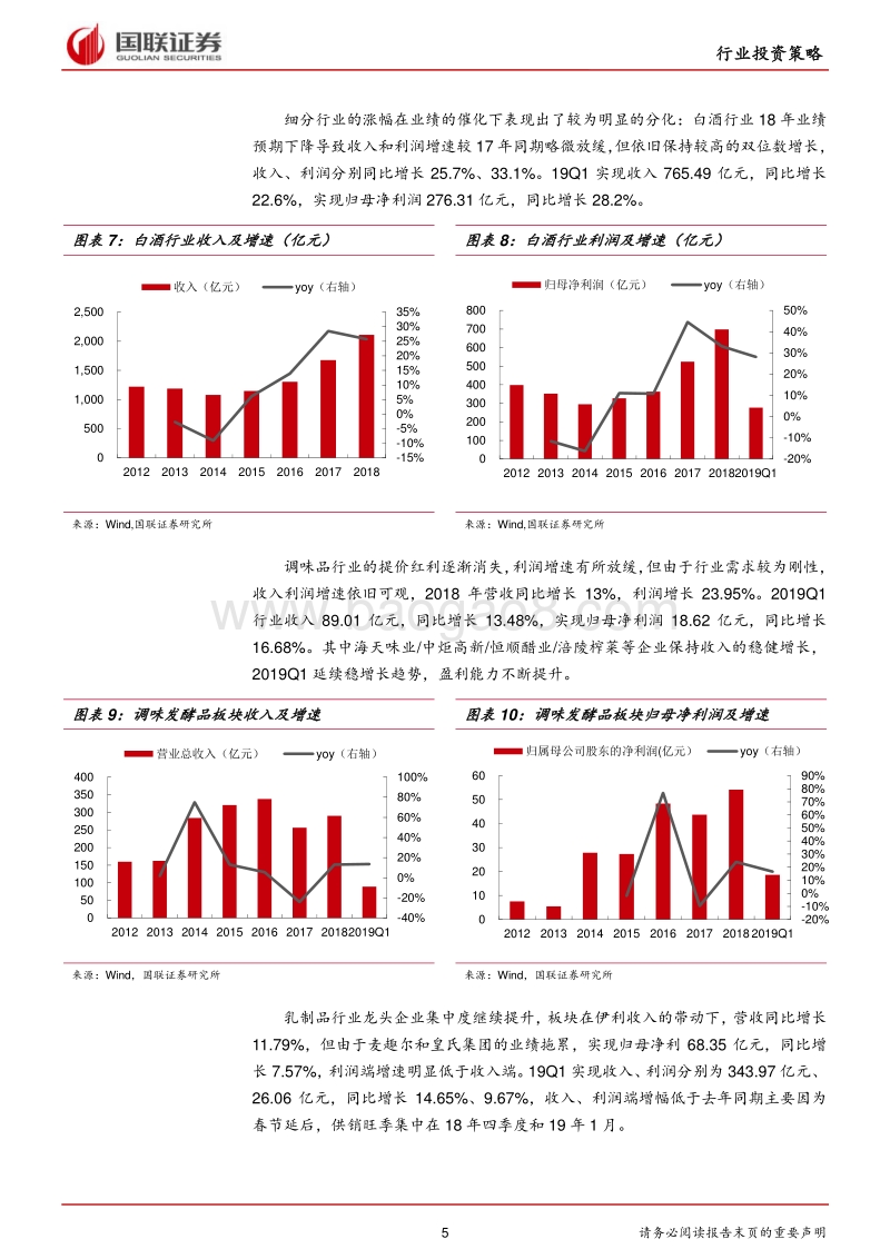 食品饮料行业2019半年度策略：坚守价值，优选龙头.pdf_第5页