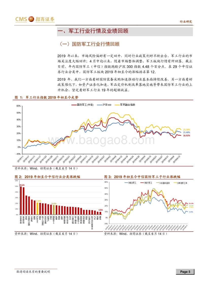 军工行业2019年中期投资策略：业绩改善明显，国改进程箭在弦上.pdf_第5页