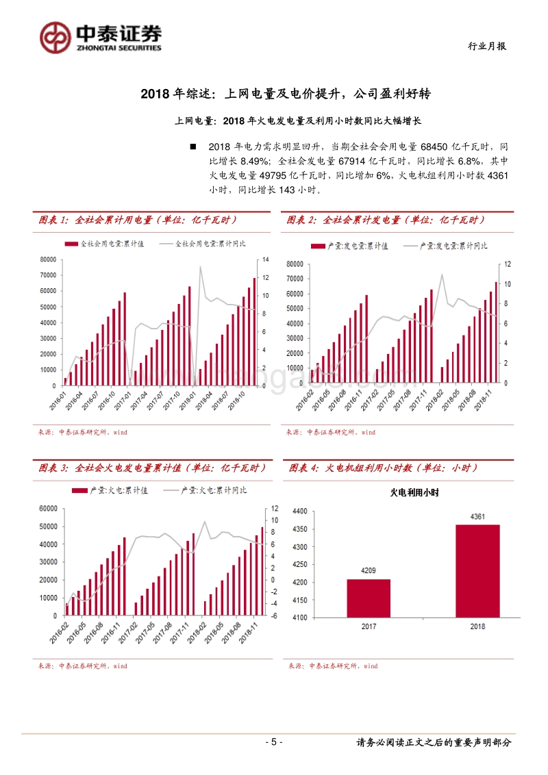 火电行业2018年报及2019一季报综述.pdf_第5页