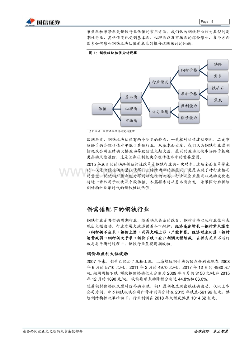 钢铁行业估值系列专题：供改后的钢铁板块估值.pdf_第5页