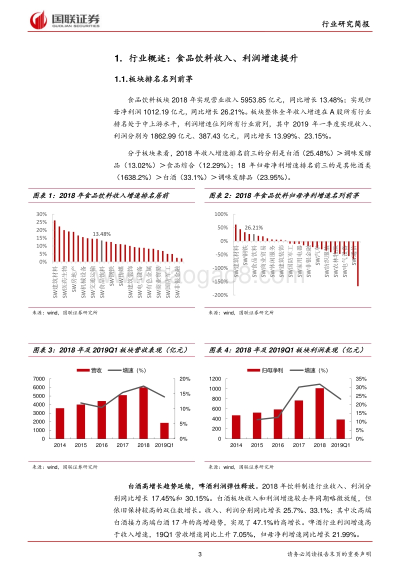 食品饮料行业2018年报及2019年一季报点评.pdf_第3页