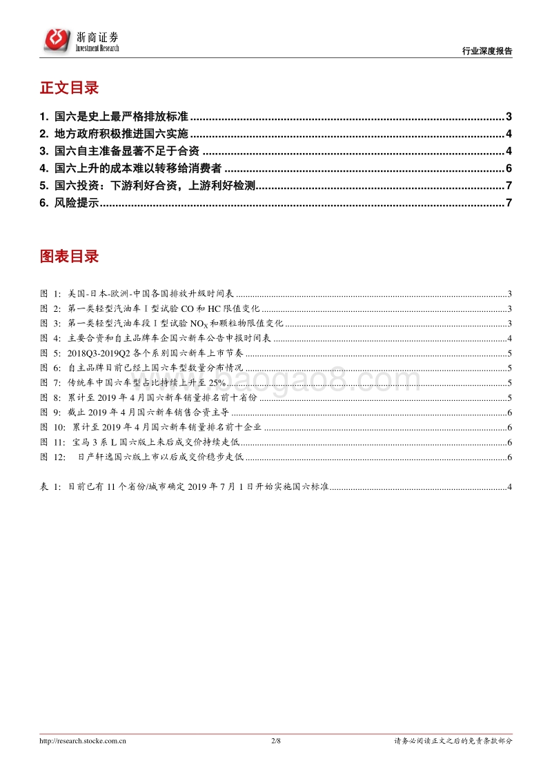 排放升级专题报告三之乘用车：国六加速大鱼吃小鱼.pdf_第2页