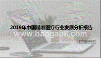2019年中国精准医疗行业发展分析报告.pptx