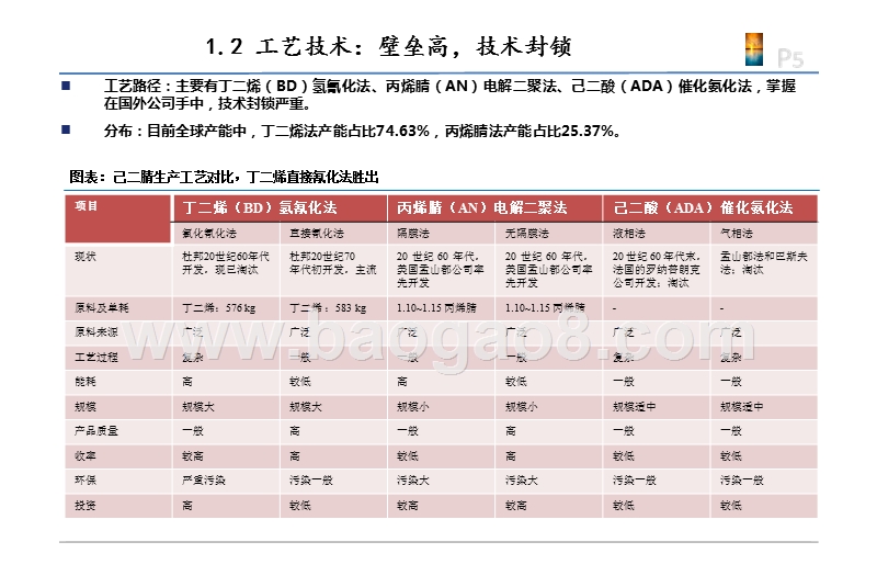 2019化工行业己二腈技术国产化发展分析报告.pptx_第5页