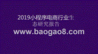 2019小程序电商行业生态研究报告.pptx