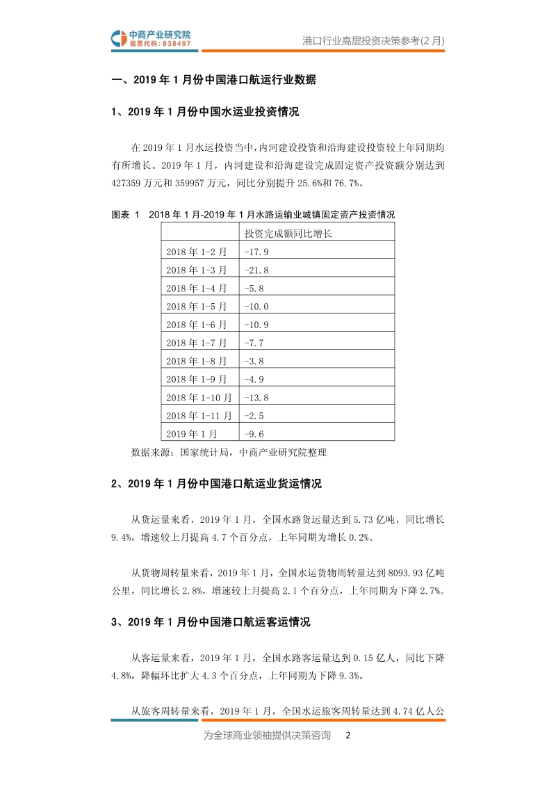 2019年2月中国港口行业高层投资决策参考.pdf_第4页