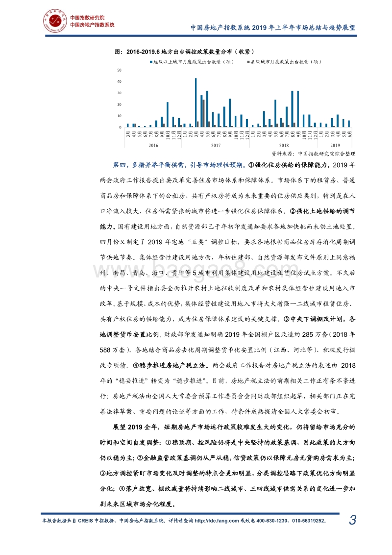 中国房地产指数系统2019年上半年市场总结与趋势展望.pdf_第3页