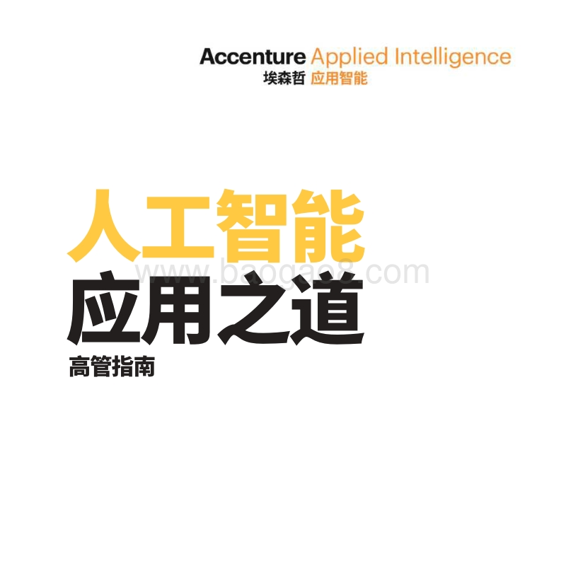 人工智能应用之道高管指南.pdf_第1页