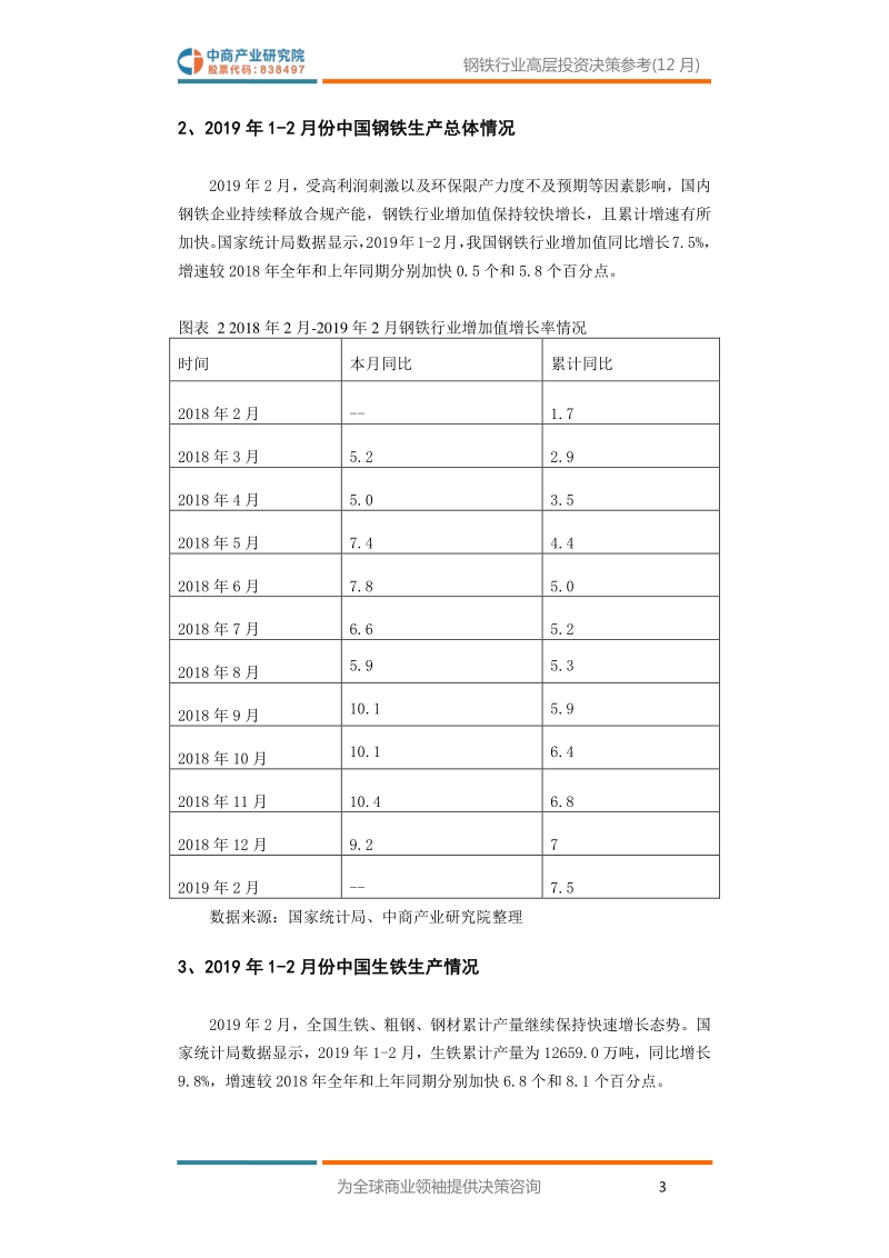 2019年2月中国钢铁行业高层投资决策参考.pdf_第5页