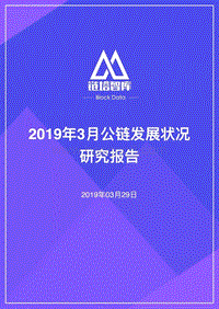 2019年3月公链发展状况研究报告.pdf
