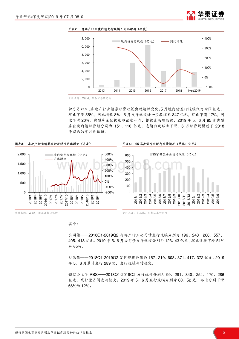 2019年上半年房地产行业融资专题：融资乍暖还寒，不改强者恒强.pdf_第5页