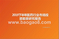 2019下半年医药行业市场投资前景研究报告.pptx