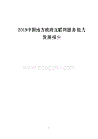 2019中国地方政府互联网服务能力发展报告.docx