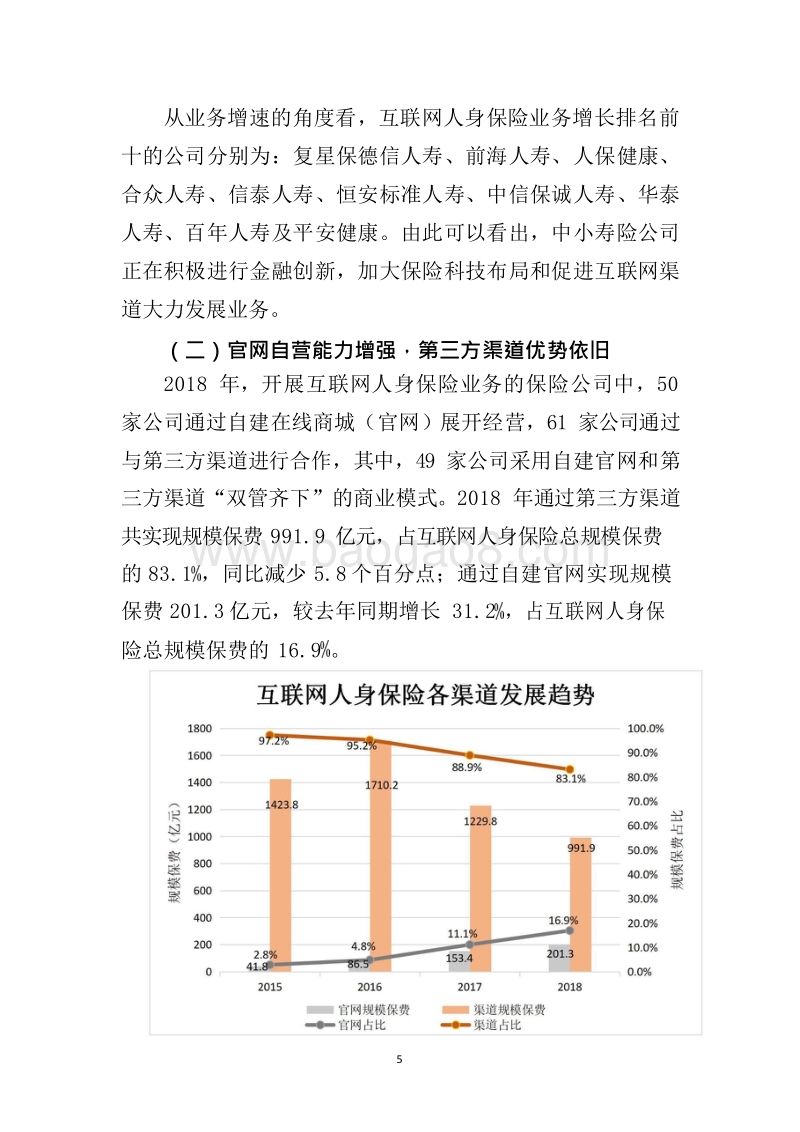 2018-2019年度互联网人身保险市场运行情况分析报告.docx_第5页
