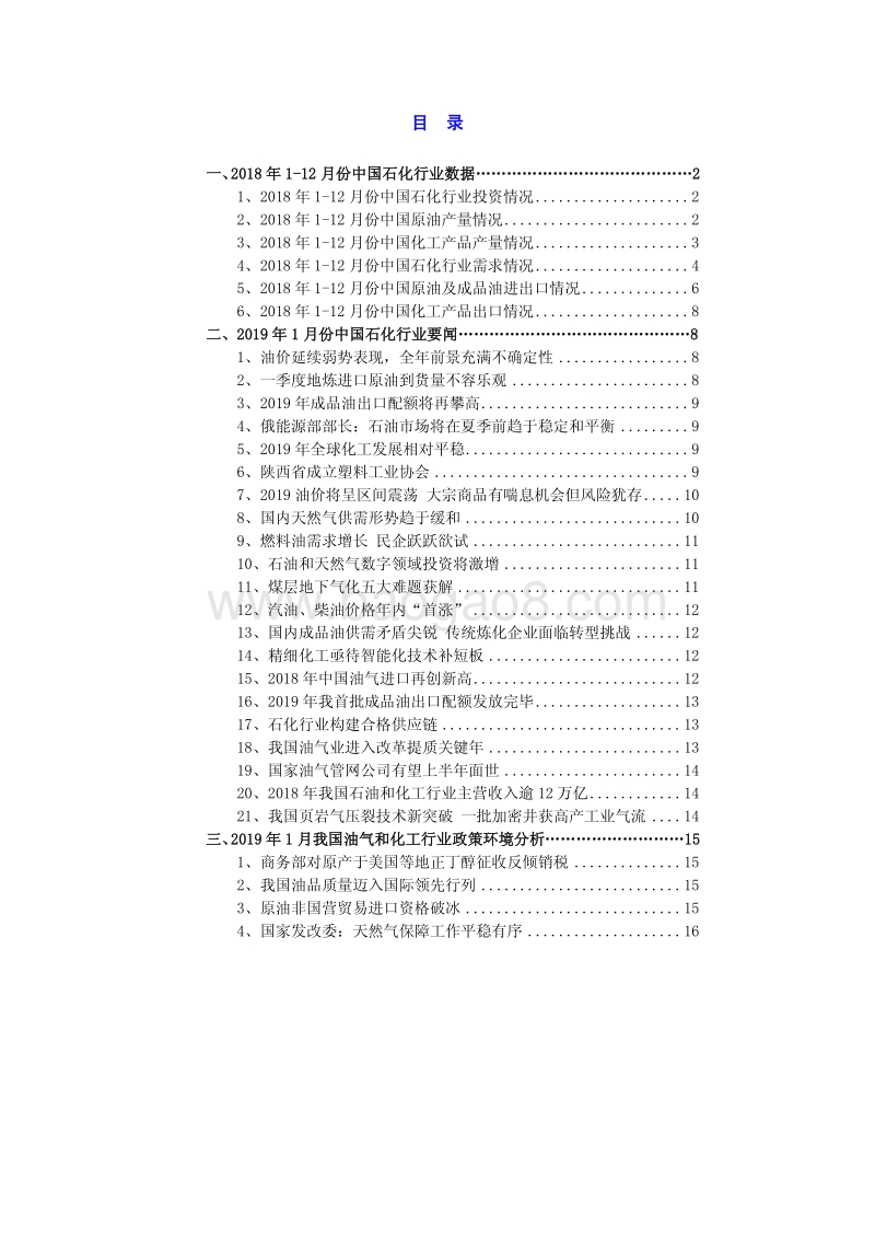 2019年1月中国石油化工行业高层投资决策参考.pdf_第3页