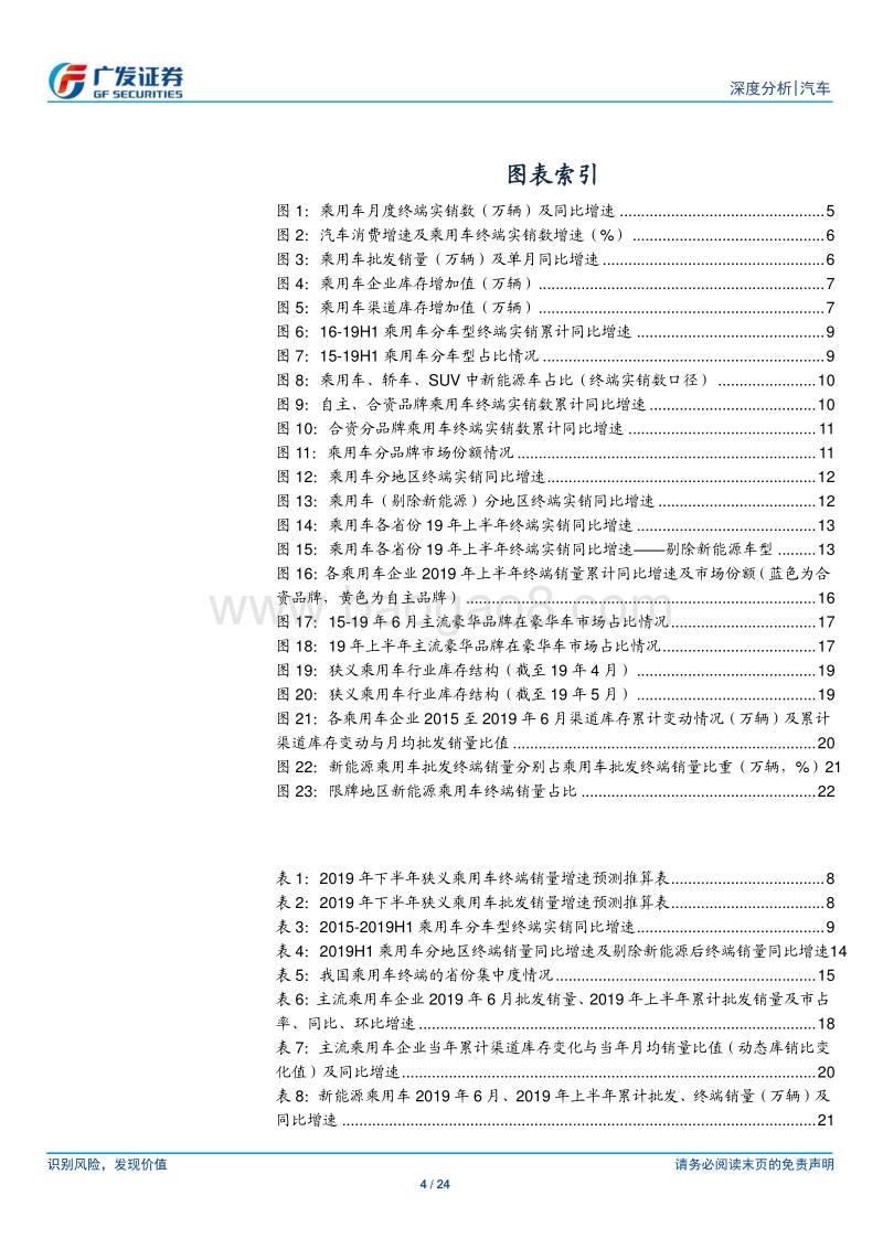 汽车行业：19H1乘用车市场回顾：不依赖刺激政策，终端销量录得同比增长+1.6%.pdf_第4页