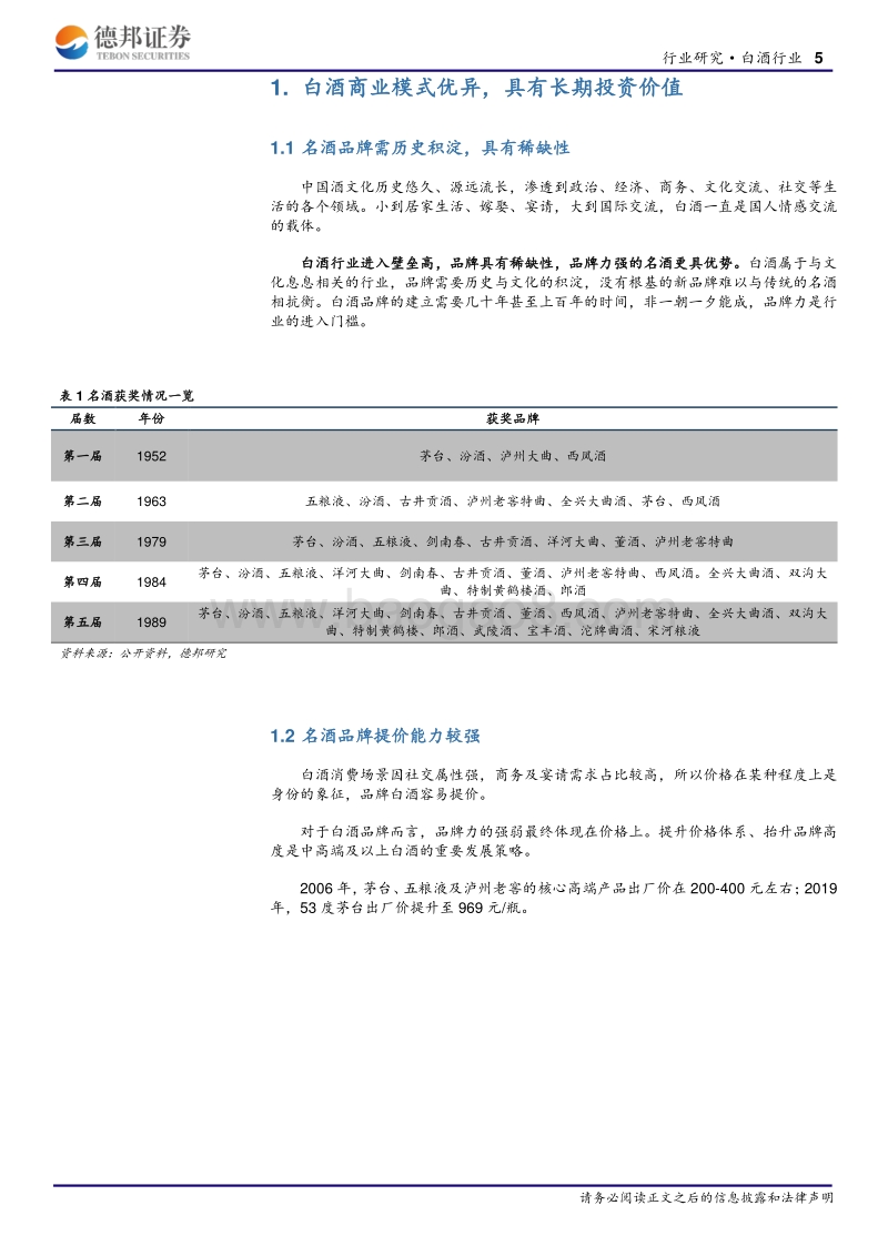 白酒行业深度报告：白酒进入品牌新周期，各级名酒强者恒强.pdf_第5页