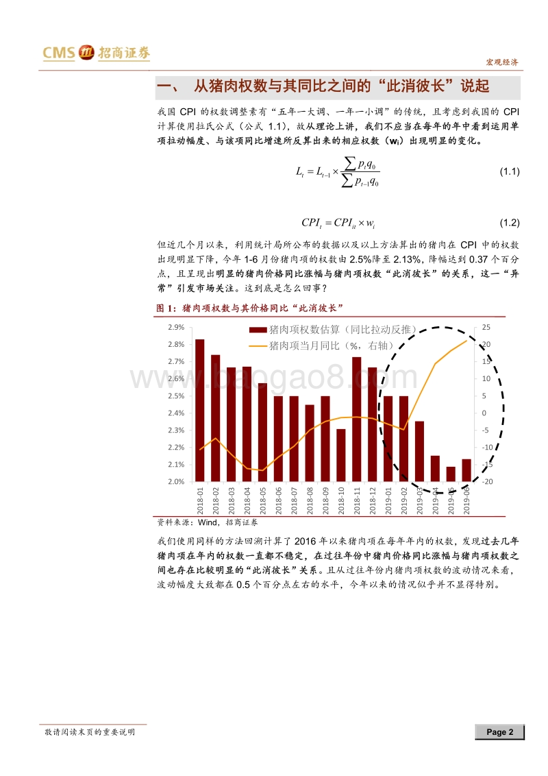 通胀问答系列之八：猪肉在CPI中的权数被调低了吗？.pdf_第2页