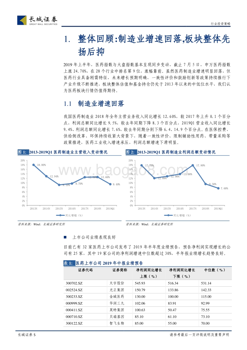 医药生物行业2019年中期策略报告：探寻新平衡，弱化不确定.pdf_第5页