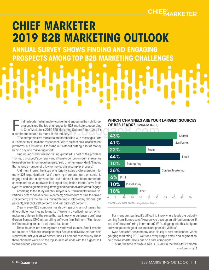 2019年B2B营销展望（英文版）.pdf_第1页