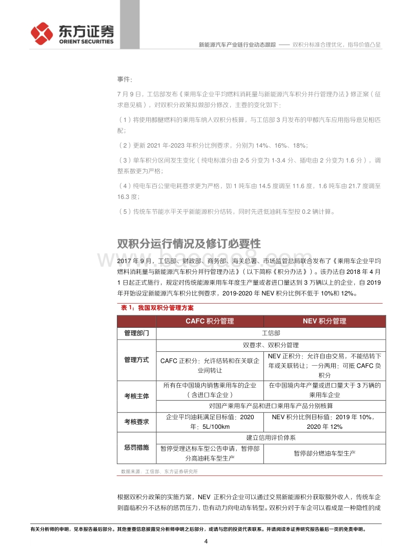 双积分政策修订稿深度解读：双积分标准合理优化，指导价值凸显.pdf_第4页