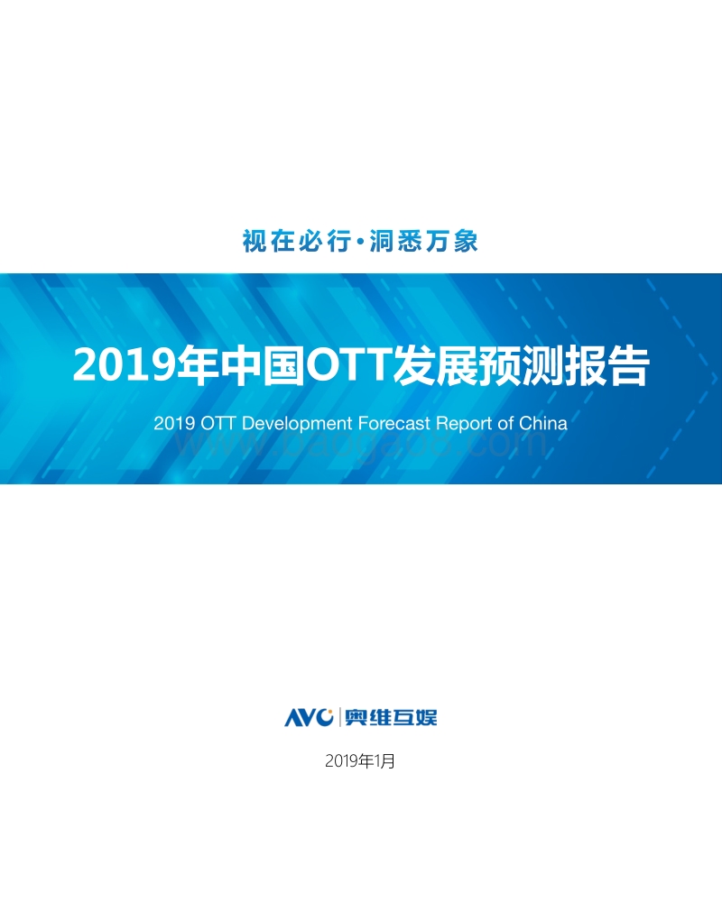2019年中国OTT发展预测报告.pdf_第1页