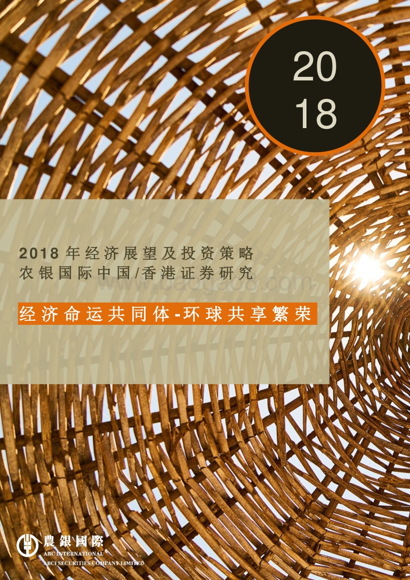 2018年经济展望及投资策略.pdf_第1页