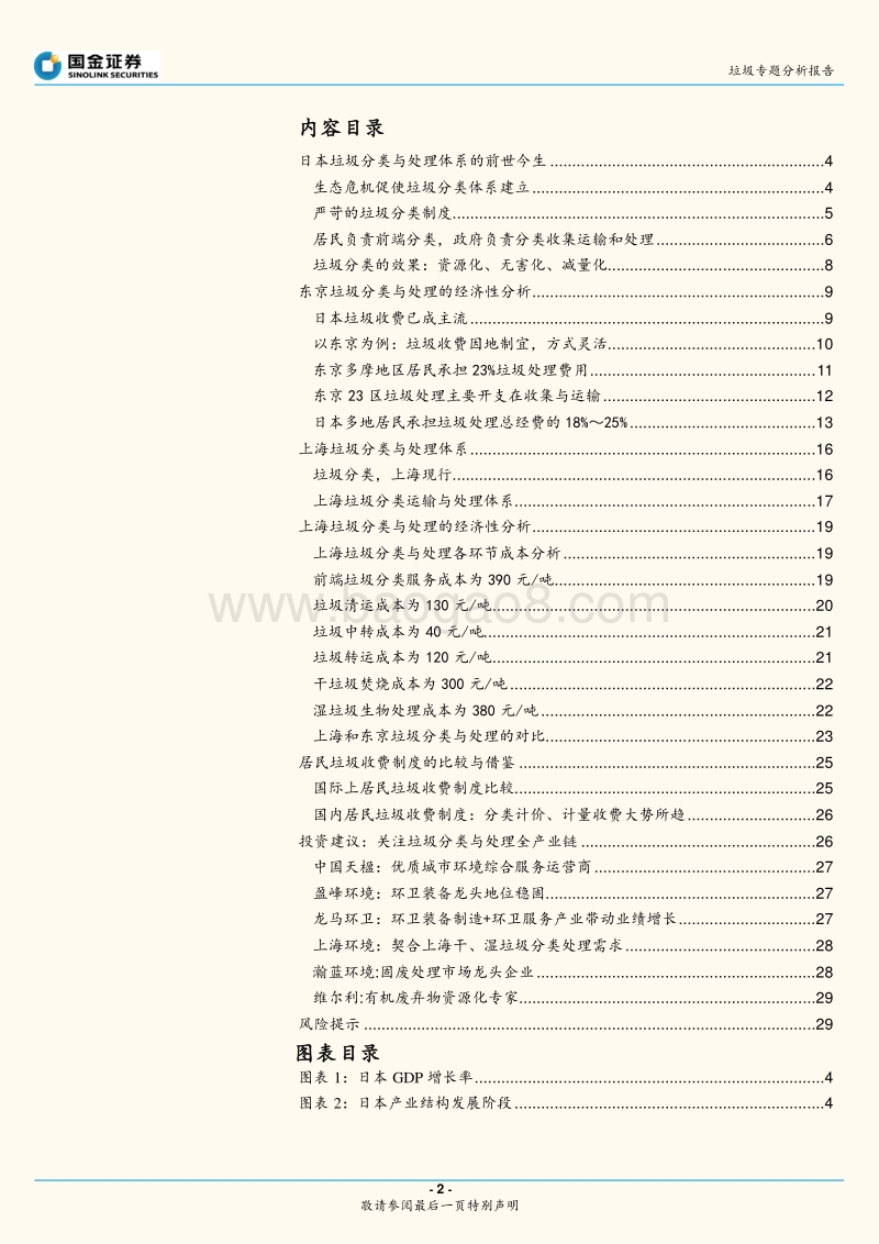 垃圾专题分析报告：从东京到上海，垃圾分类的经济性分析.pdf_第2页