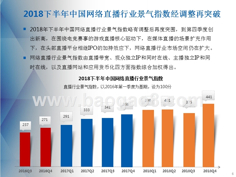 2018下半年中国网络直播行业景气指数及短视频研究报告.pptx_第5页