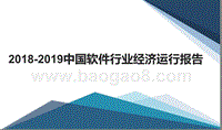 2018-2019中国软件行业经济运行报告.pptx