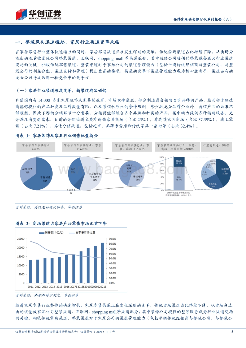 品牌家居的白银时代系列报告（六）：“整装”引领家居渠道变革，龙头企业“渠道”优势凸显.pdf_第5页