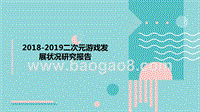 2018-2019二次元游戏发展状况研究报告.pptx