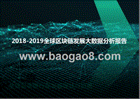 2018-2019全球区块链发展大数据分析报告.pptx