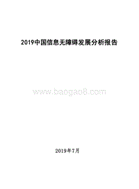 2019中国信息无障碍发展分析报告.docx