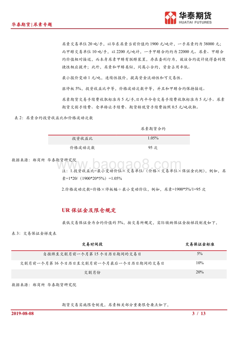 尿素期货上市系列报告二：尿素期货合约解读.pdf_第3页