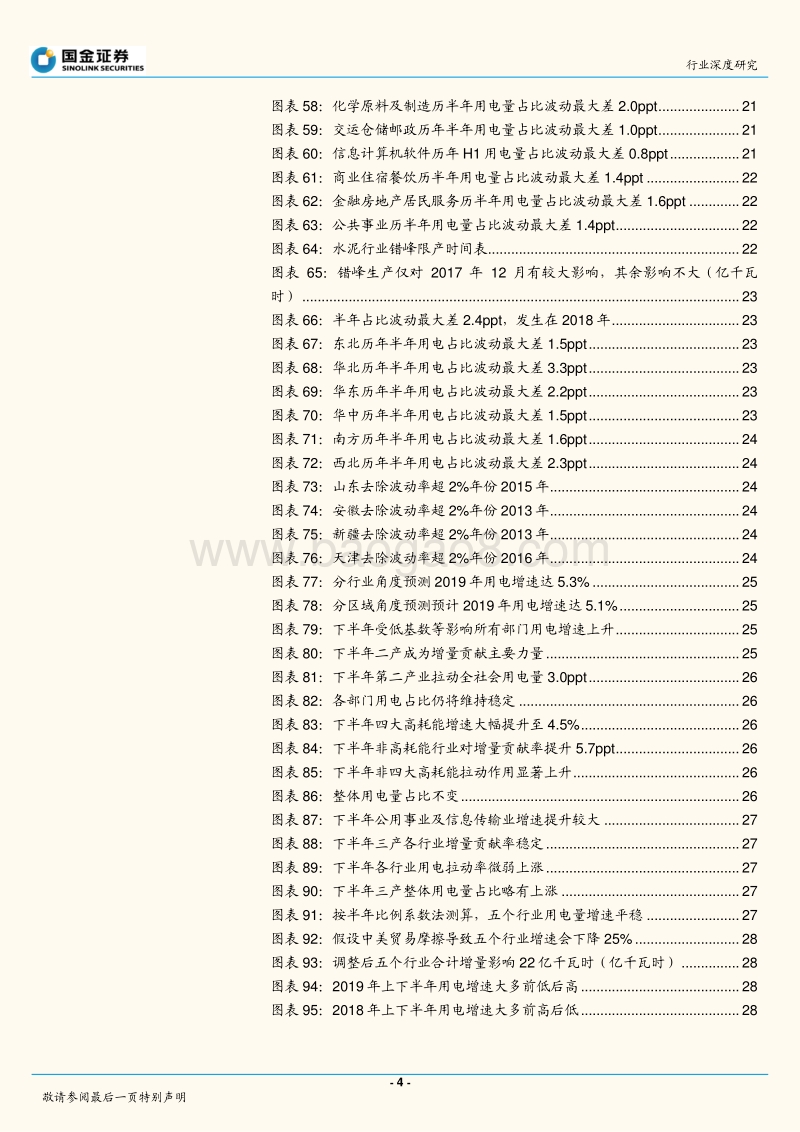 2019下半年用电预测：下半年用电增速好转，电力配置正当时.pdf_第4页
