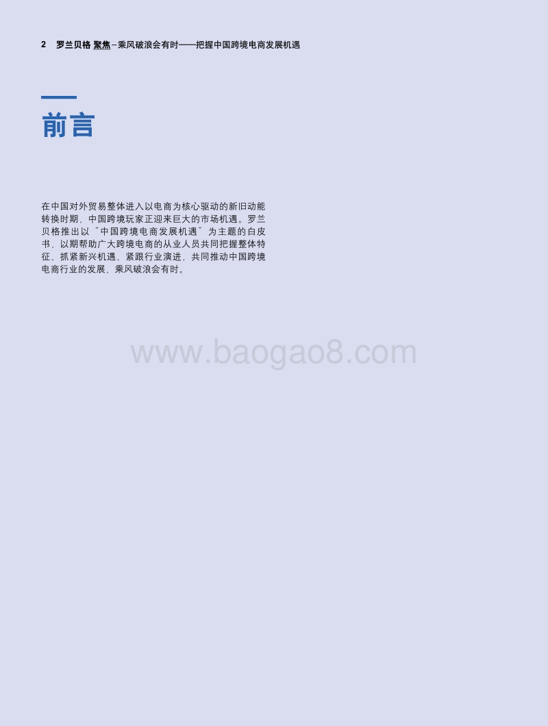 乘风破浪会有时，把握中国跨境电商发展机遇.pdf_第2页