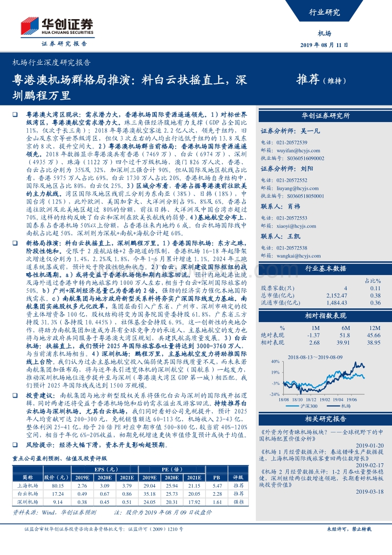 粤港澳机场群格局推演：料白云扶摇直上，深圳鹏程万里.pdf_第1页
