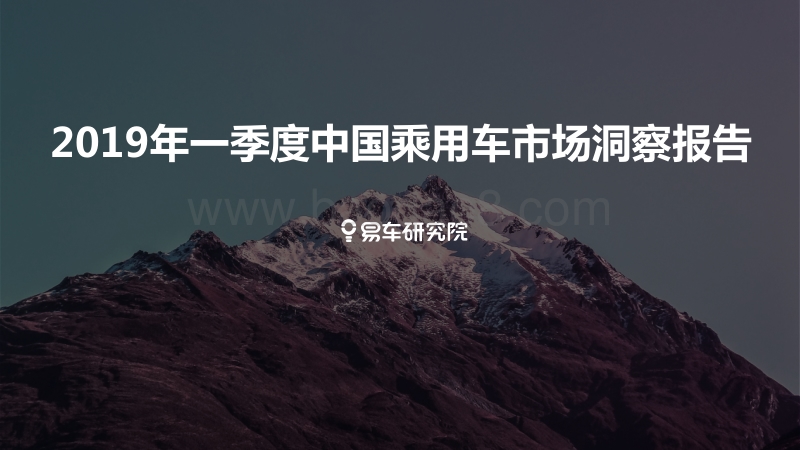 2019年一季度中国乘用车市场洞察报告.pdf_第1页