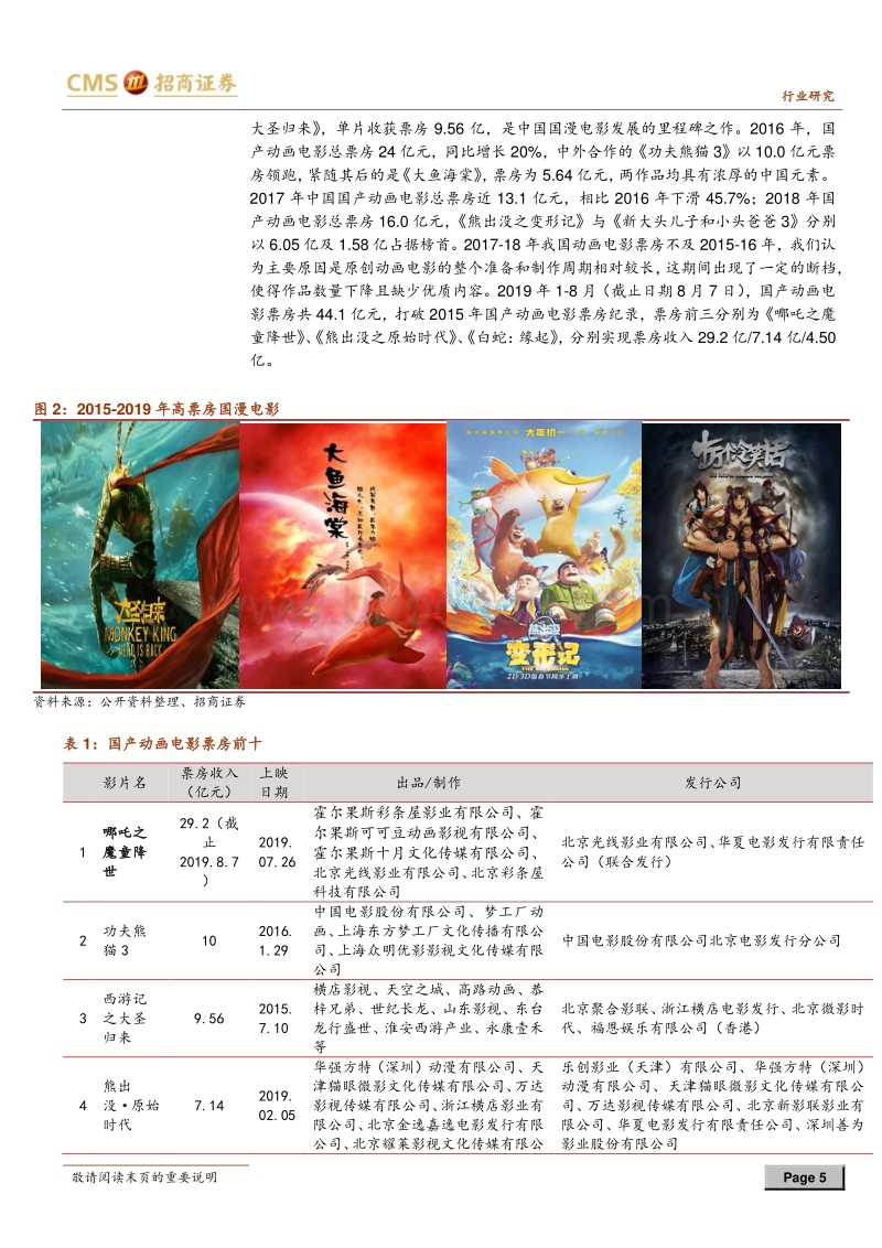 国漫电影回顾与展望：从《哪吒》看国漫电影的发展.pdf_第5页