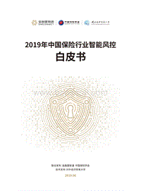 2019年中国保险行业智能风控白皮书.pdf