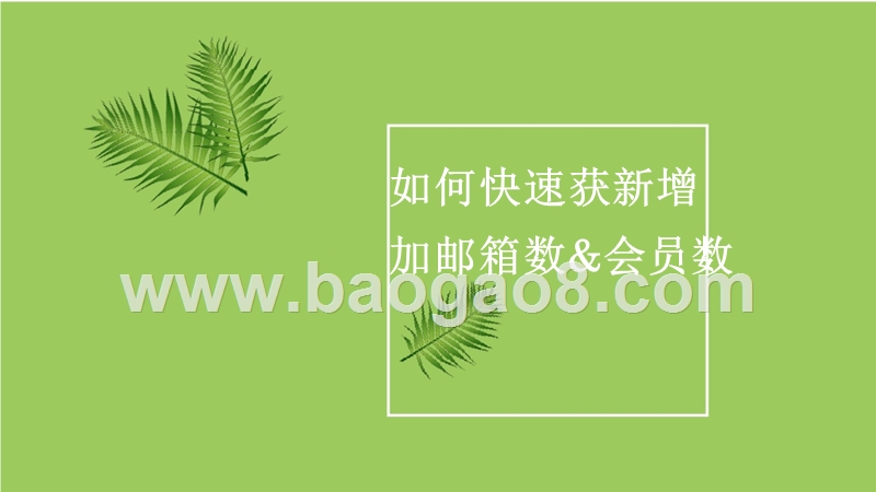 2017如何快速获新增加邮箱数&会员数.pptx_第1页